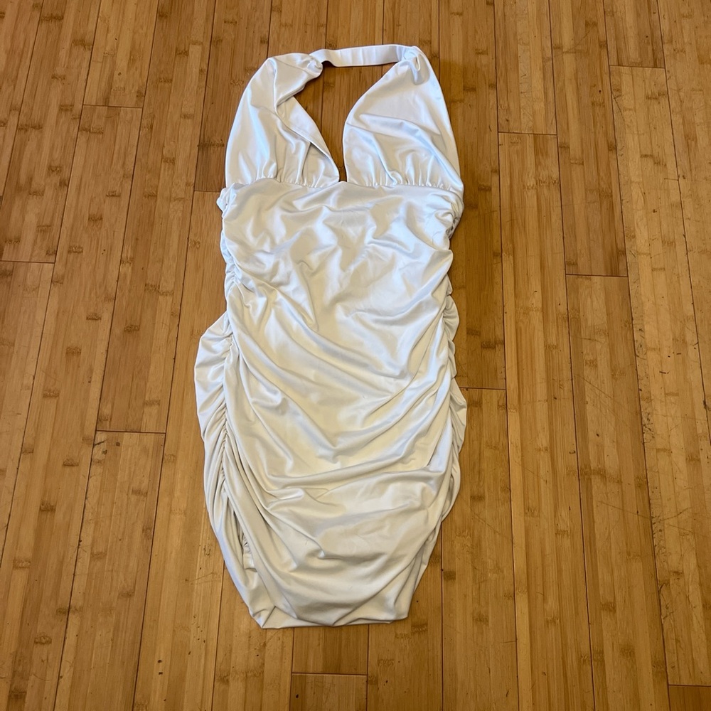 Princess Polly Elegant White Backless Dress
